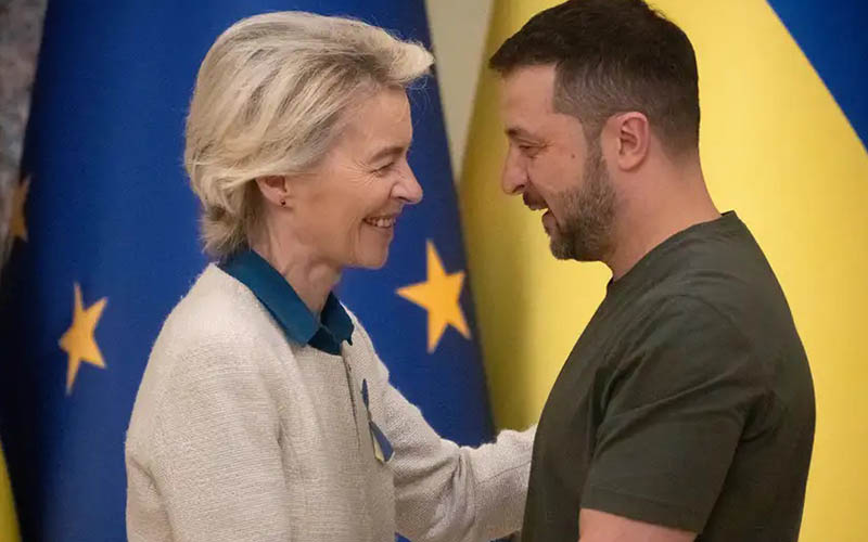 Von der Leyen anuncia en Ucrania apoyo de invierno de la UE