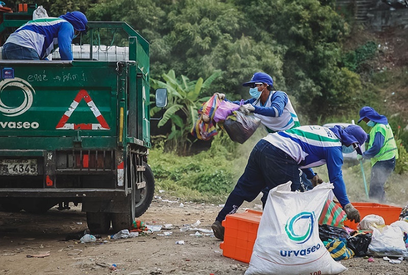 En Mapasingue Este se recogieron 45 toneladas de basura con limpieza y barrido