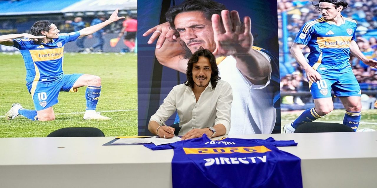 RENOVADO: Edinson Cavani jugará en Boca hasta el 2026