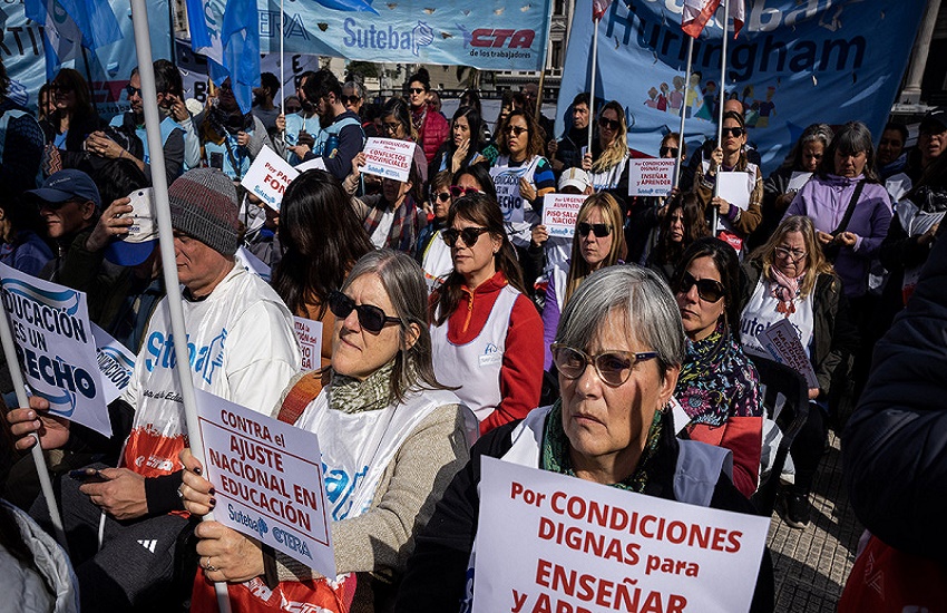 Milei enfrenta la segunda marcha universitaria por el presupuesto para la educación