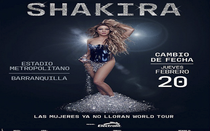 Shakira adelanta la fecha de uno de los conciertos que dará en Colombia durante 2025