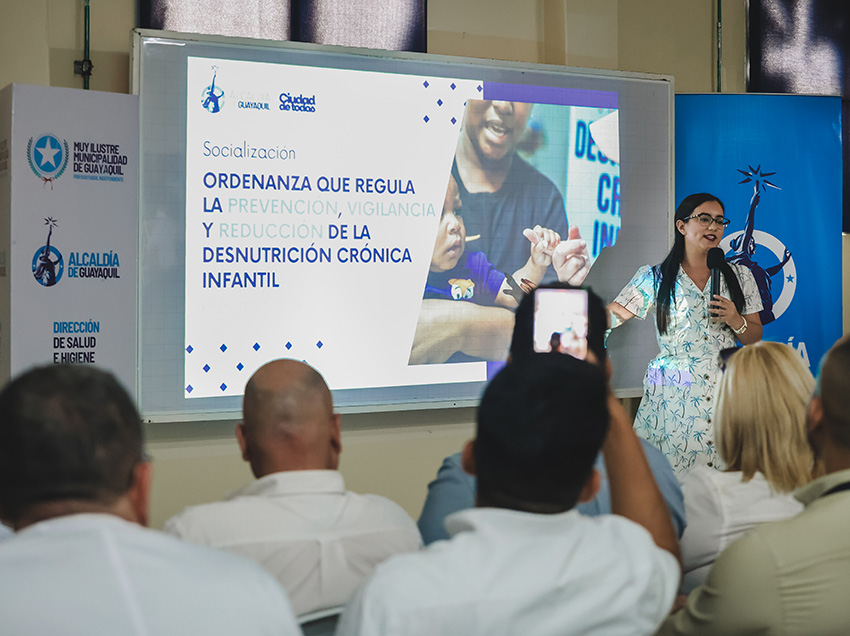 Guayaquil elabora proyecto de ordenanza para combatir la desnutrición crónica infantil