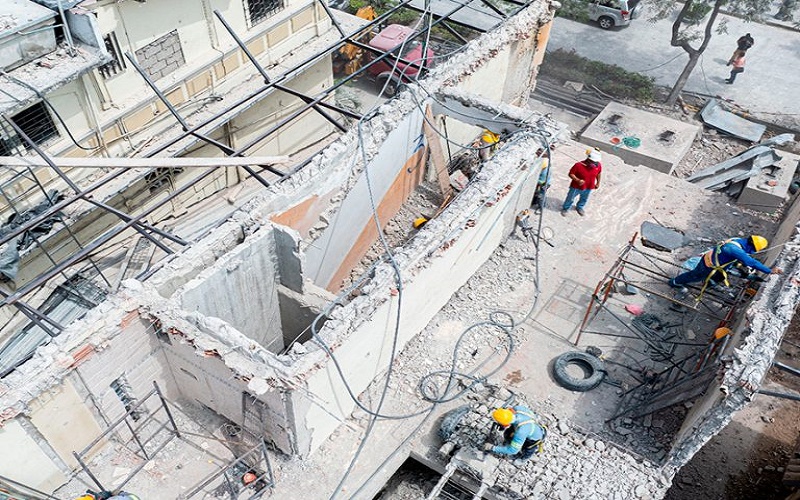 El 80% del edificio Fantasía ha sido demolido; ya solo quedan tres pisos