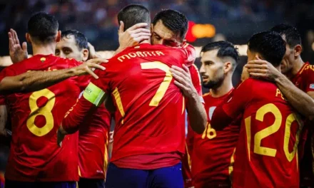 España goleó y clasificó a cuartos de la Nations League