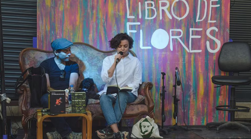 María Moreno, Pablo Katchadjian y Gabriel Cabezón Cámara, hoy en la Feria del Libro de Flores