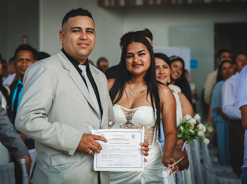 El matrimonio colectivo más grande de Guayaquil reunió a 90 parejas en la Concha Acústica del Parque Samanes