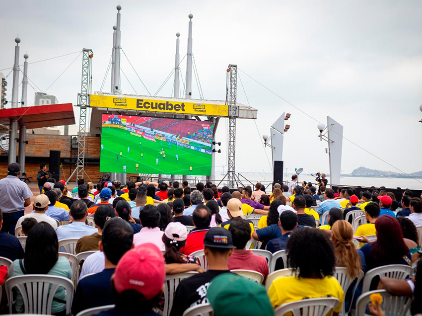 En Malecón 2000 se podrá ver el partido entre Ecuador y Uruguay