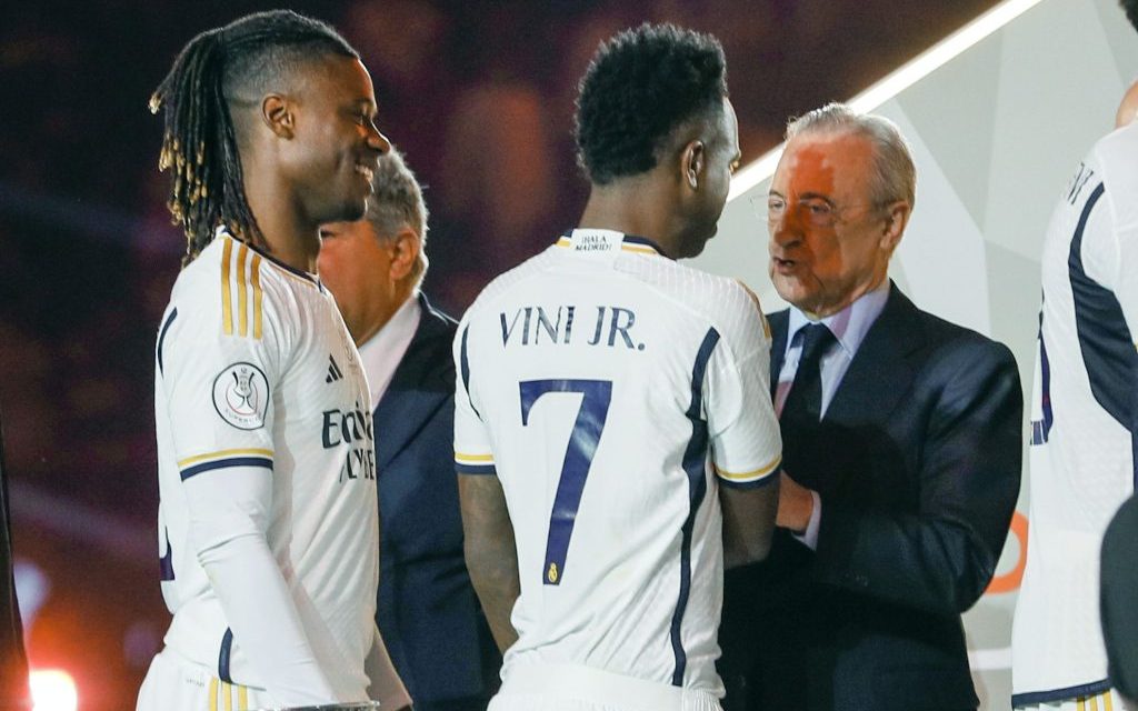 Florentino Pérez y el Balón de Oro: “Sin Namibia, Uganda, Albania y Finlandia, Vinicius habría obtenido el Balón de Oro”