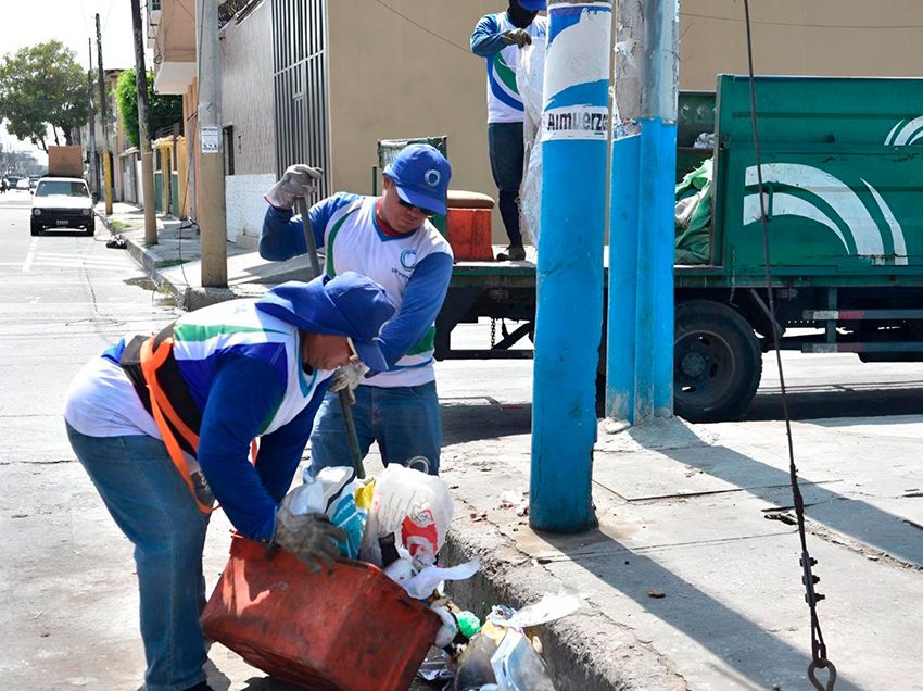 Durante el feriado, más de 16 mil toneladas de basura se recogieron en Guayaquil