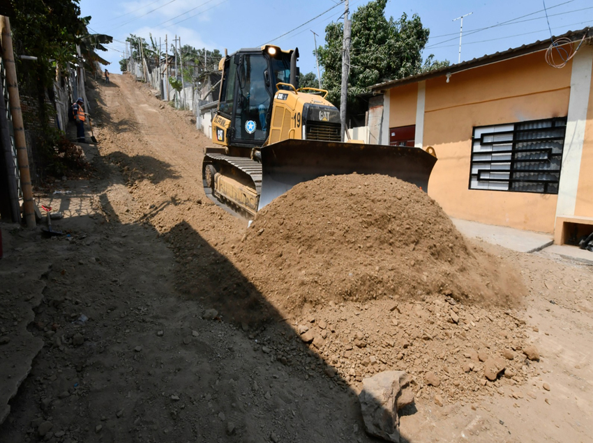 Municipio de Guayaquil reconforma calles de la cooperativa Nueva Esperanza de Monte Sinaí