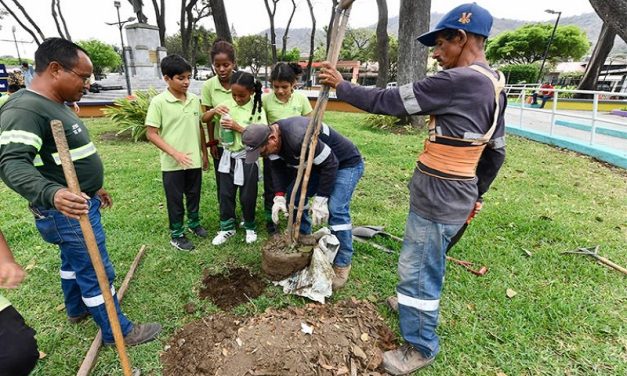 Municipio de Guayaquil entregó renovado parque a los moradores de Los Ceibos y sembró 70 árboles