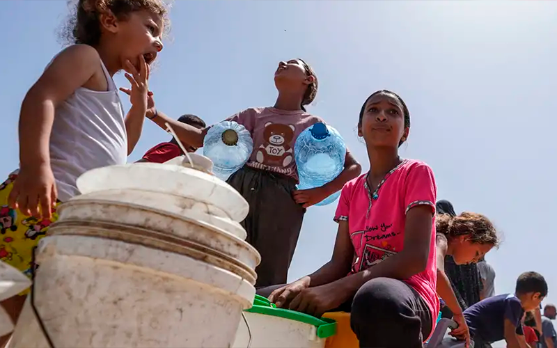 HRW acusa a Israel de negar agua a los gazatíes