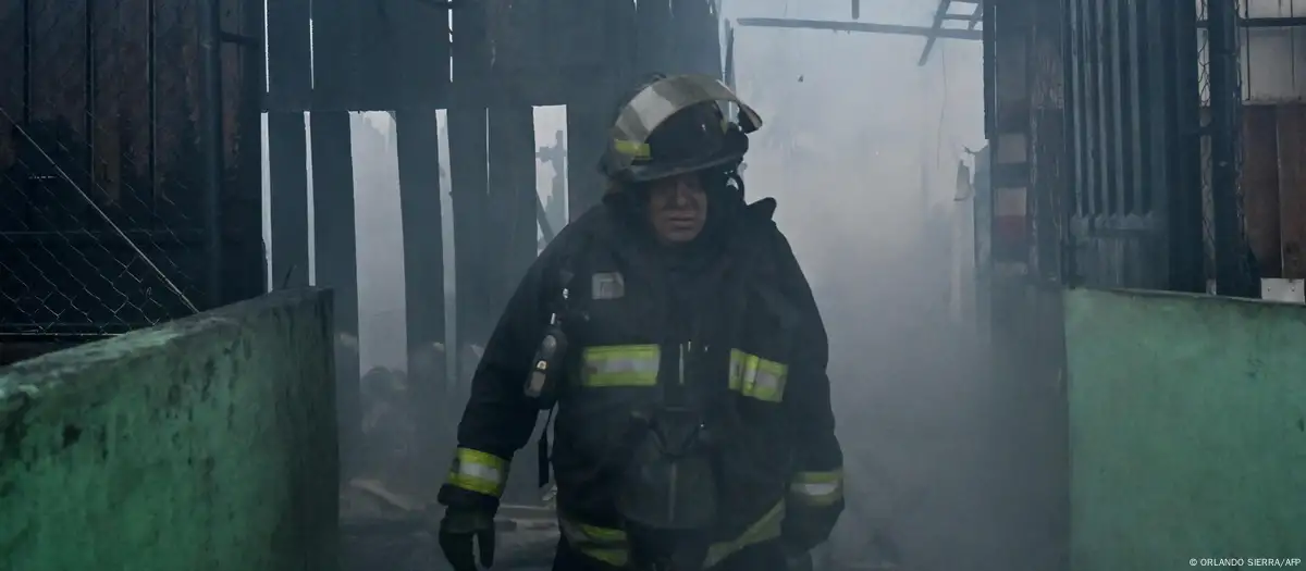 Incendio en un mercado de la capital de Honduras