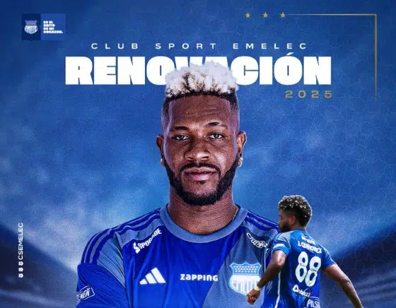 OFICIAL: Emelec anunció la renovación de Joao Quiñónez