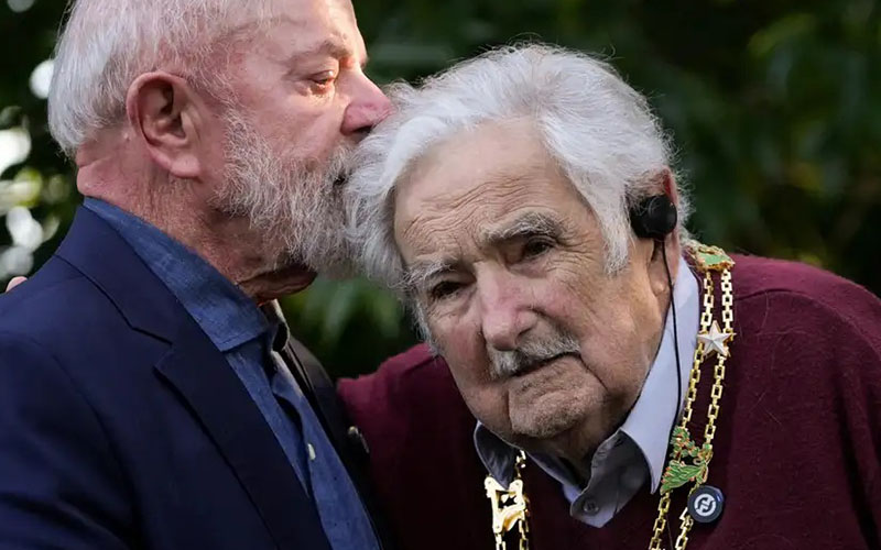 Lula y Petro condecoran a “Pepe” Mujica en visita a Uruguay