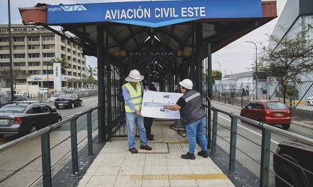 Trabajos de desmontaje de la parada “Aviación Civil Este” se realizará por las noches