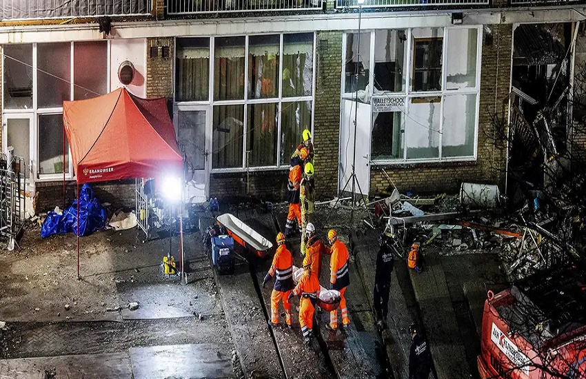 Muertos y heridos tras derrumbe y explosiones en La Haya