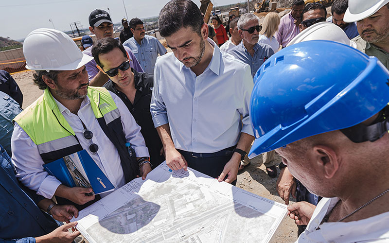 Alcalde inspeccionó avances de obra en la nueva Terminal Terrestre Municipal Costa