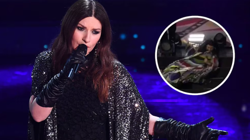 Laura Pausini sufrió una caída durante su show en Milán