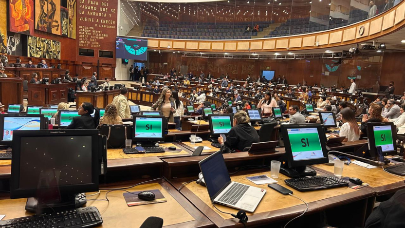 Con el voto del correísmo la Asamblea censuró a la exministra de Energía, Andrea Arrobo