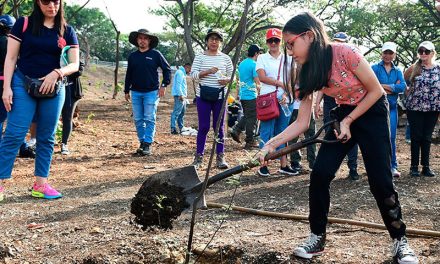 Parques EP, estudiantes y la empresa privada siembran mil árboles en el kilómetro 8 de Vía a la Costa