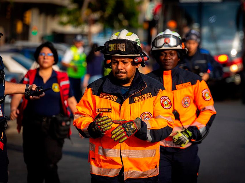 Equipo USAR de Bomberos de Guayaquil desarrolla simulacro por 36 horas en el Hospital Bicentenario