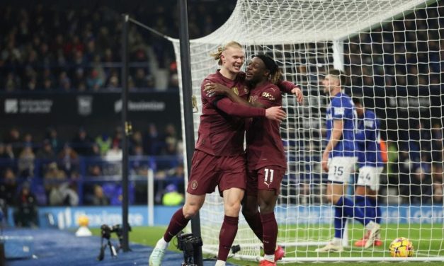 Manchester City aplastó por goleada (0-6) al Ipswich Town, en una jornada de la Premier League