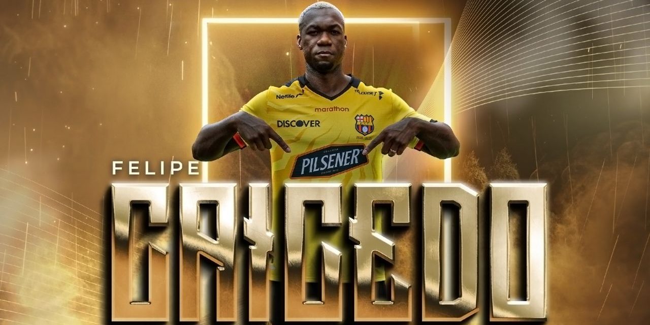 CENTENARIO | Felipe Caicedo fue presentado y es el nuevo delantero de Barcelona SC