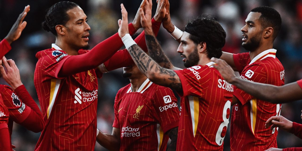 PREMIER LEAGUE | Liverpool goleó al Ipswich Town y se afianza en la cima de la tabla