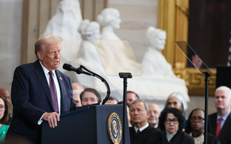 “La edad de oro de Estados Unidos comienza ahora”, dijo Trump en su discurso