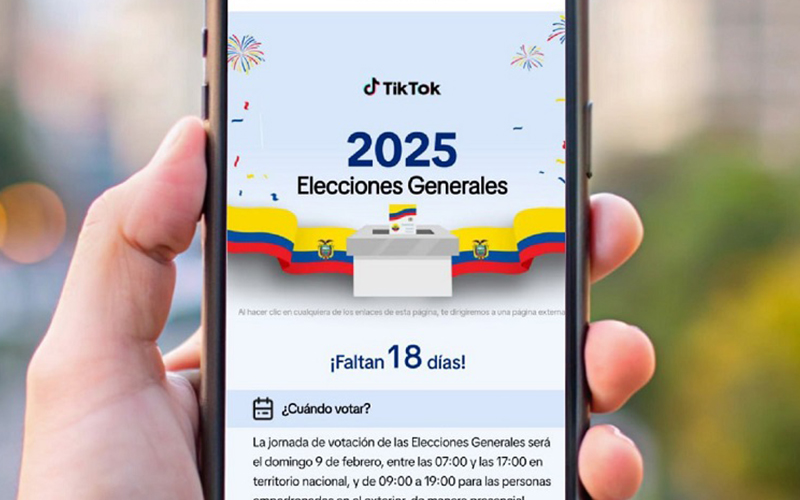 CNE y TikTok suman esfuerzos y habilitan una Guía de las Elecciones Generales 2025