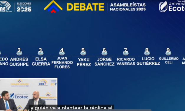 Así será el primer debate de los candidatos a asambleístas nacionales en Ecuador