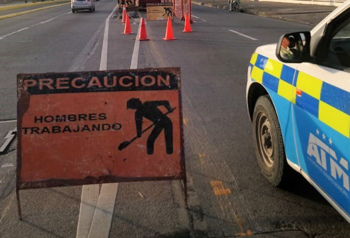 ATM redirecciona el tránsito durante el mantenimiento de calles de hormigón