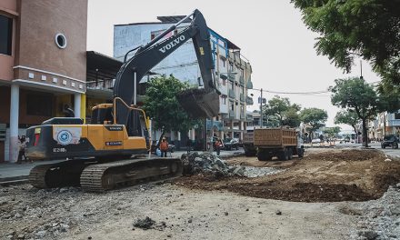 Municipio intensifica trabajos viales en 6 cuadras del centro de la ciudad