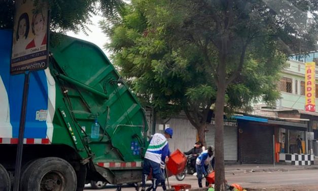 Limpieza profunda permitió la recolección de 6 toneladas de desechos sólidos en la Av. Modesto Luque