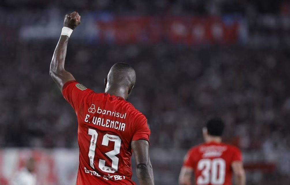 Enner Valencia anotó en la goleada de Internacional