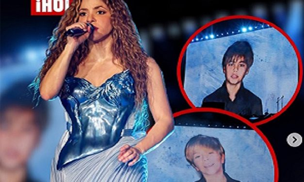 Shakira incluye a sus hijos en interpretación de “Acróstico” en Río de Janeiro