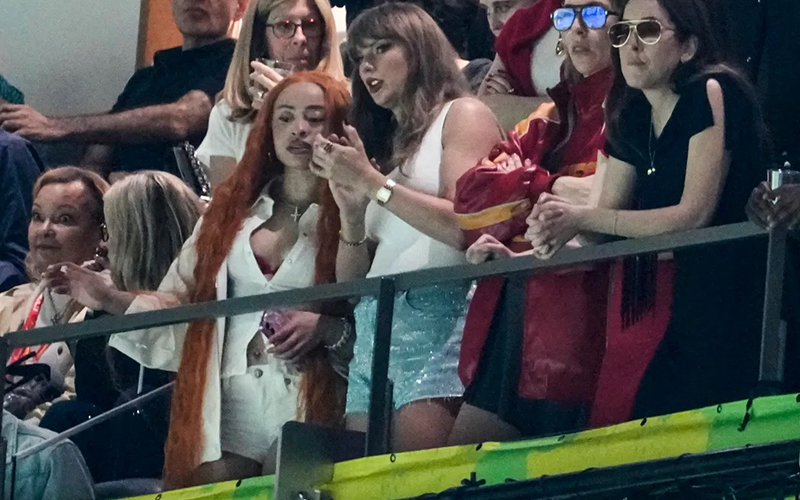 Taylor Swift reaccionó al ser abucheada en el Super Bowl LIX