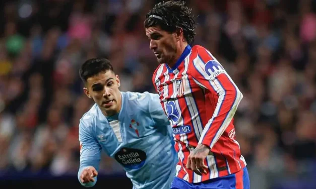 Atlético Madrid salvó el empate como local ante el Celta