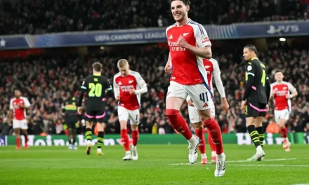 Champions League: Arsenal clasificó a los cuartos de final y se enfrentará al Real Madrid
