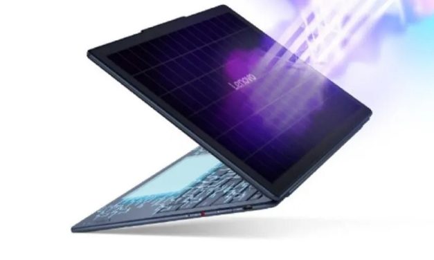 Lenovo diseña un PC con un panel que recoge energía solar y se carga en 20 minutos