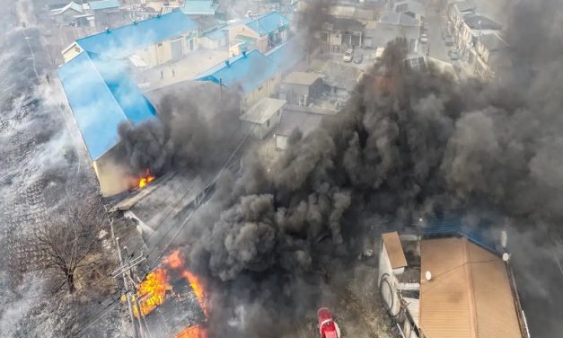 Corea del Sur lucha contra los peores incendios en el país