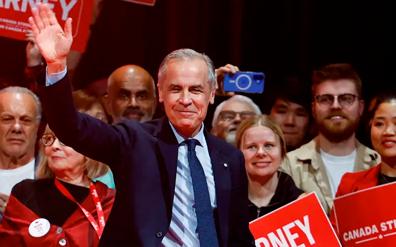 Partido Liberal de Mark Carney gana legislativas en Canadá