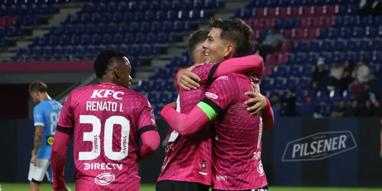 EN LO MÁS ALTO: Victoria de IDV sobre Manta en la LigaPro y es líder por el gol diferencia