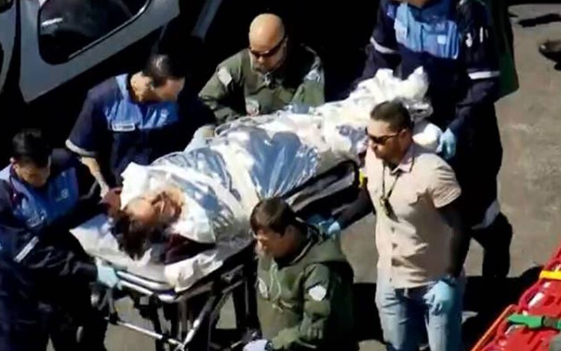 Trasladan a Bolsonaro en helicóptero a un hospital