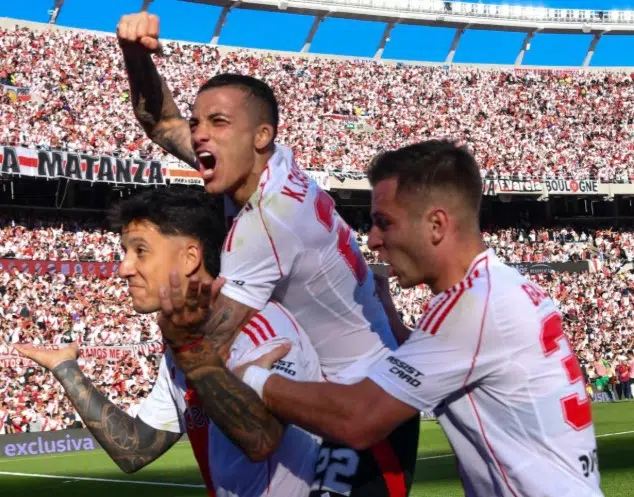 En el Monumental: Victoria de River Plate en el Superclásico Argentino
