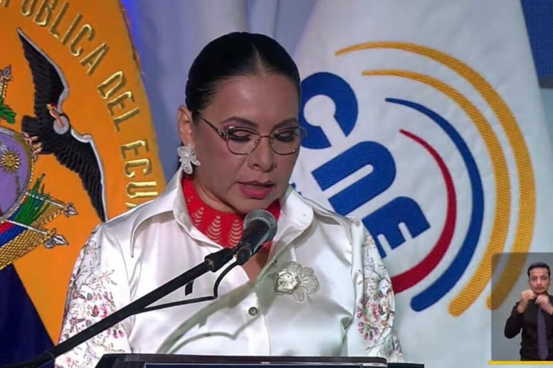 Diana Atamaint: “El fraude no tiene cabida” en Ecuador 