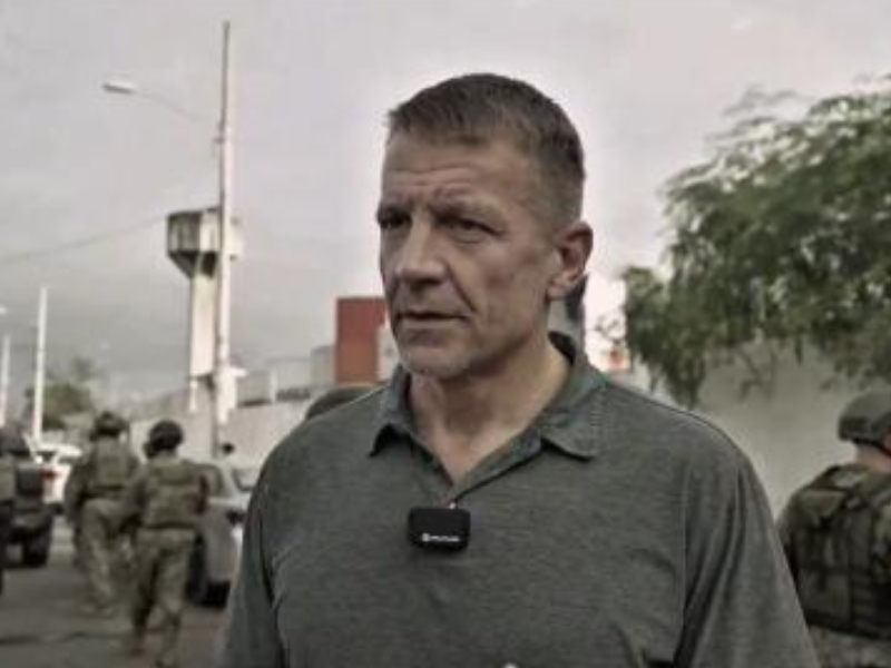 Ana Galarza pide información sobre el rol del mercenario Erik Prince en Ecuador