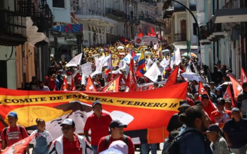 FUT anuncia marcha nacional el 1 de mayo: ‘Más de 6,5 millones de ecuatorianos viven en la precariedad laboral’