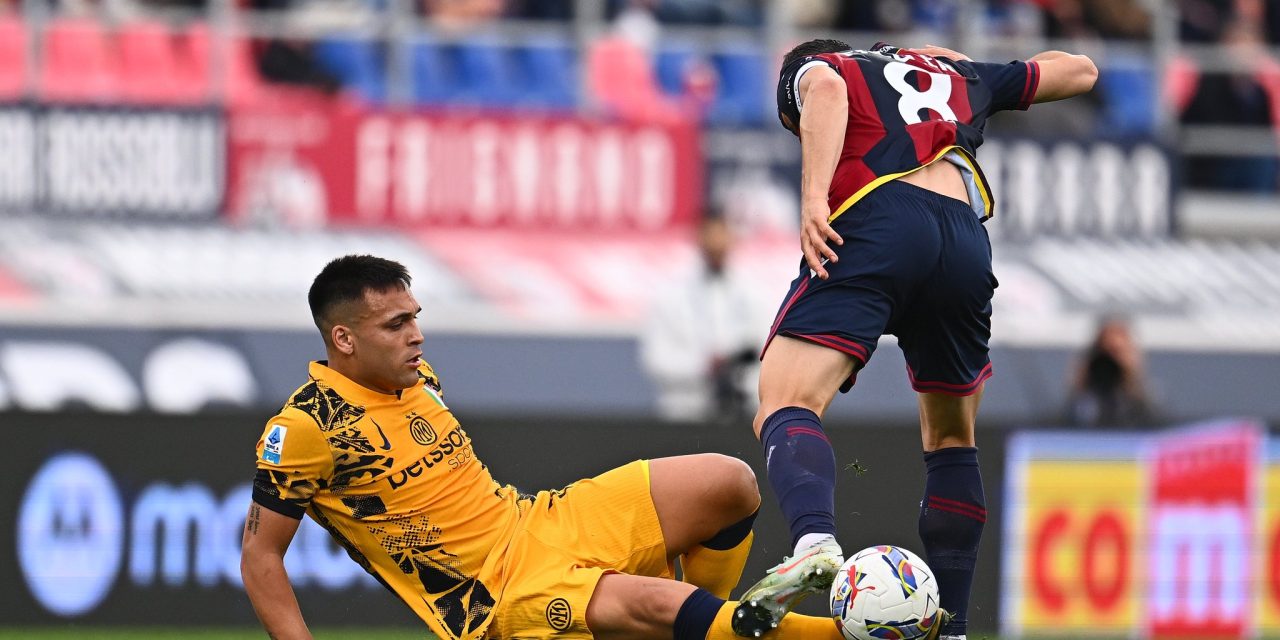 El Inter de Milán fue derrotado en su visita al Bologna